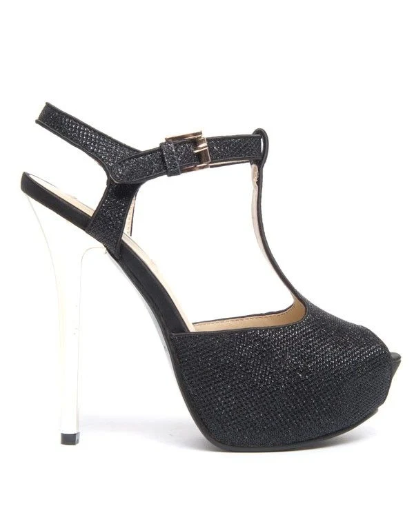 Escarpins à brides Bellucci avec plateformes noires