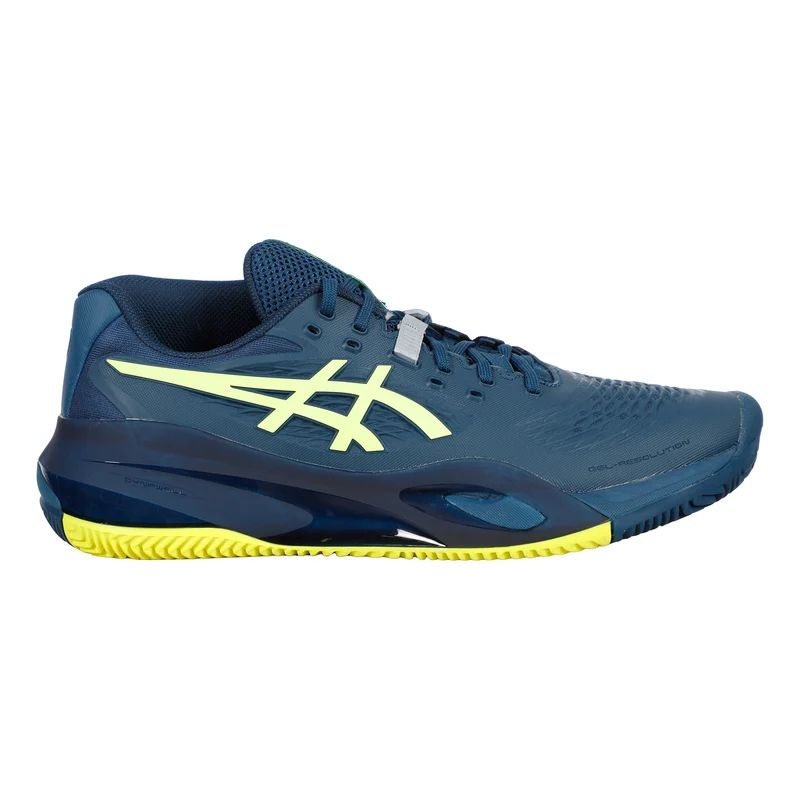 Gel-Resolution X Chaussure terre battue Hommes - bleu foncé, jaunes fluo