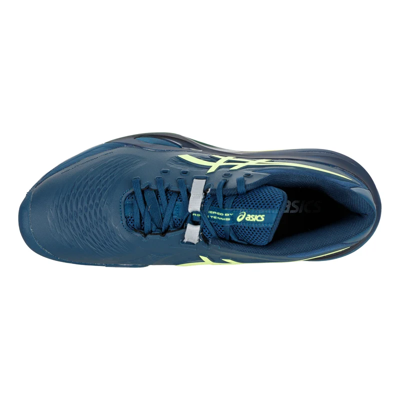 Gel-Resolution X Chaussure terre battue Hommes - bleu foncé, jaunes fluo