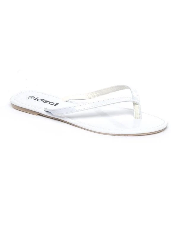 Chaussures femme Ideal: Tong blanche