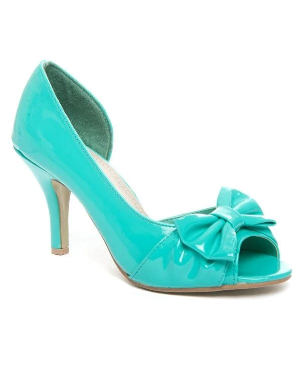Chaussure femme Alicia: Escarpin vernis vert émeraude