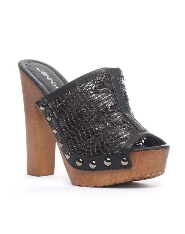 Chaussure femme Jennika: Sabot noir