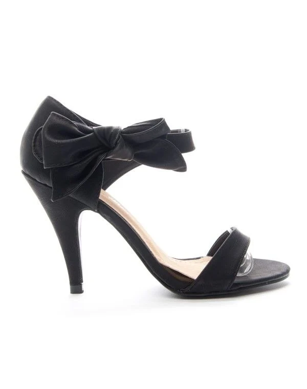 Chaussures femme Alicia: Escarpin ouvert - noir