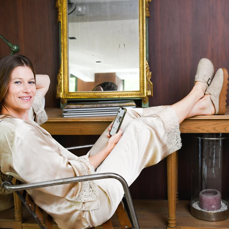 Chausson Femme Jaëlle Beige