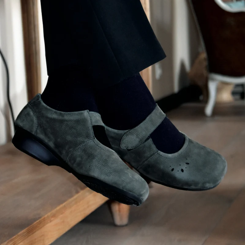 Ballerine Femme Juliette Noir gris
