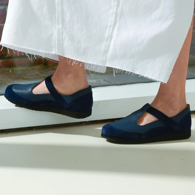 Ballerine Femme Céline Bleu marine