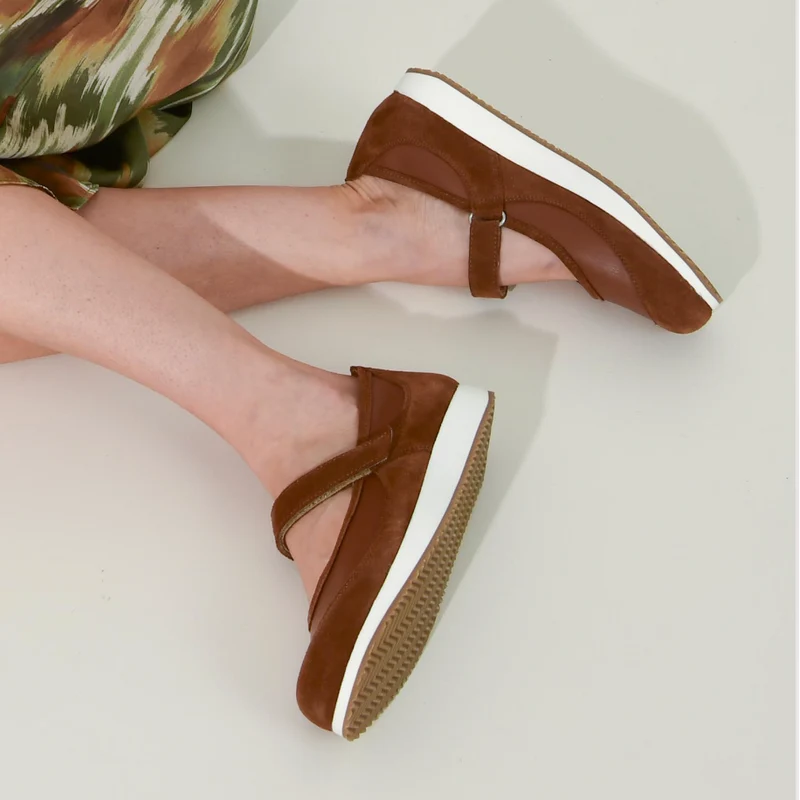 Ballerine Femme Caroline Marron