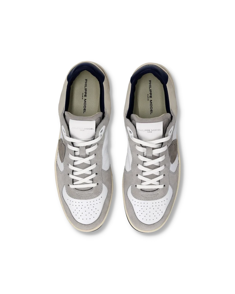 Sneakers Pgal Men, White Grey Blue