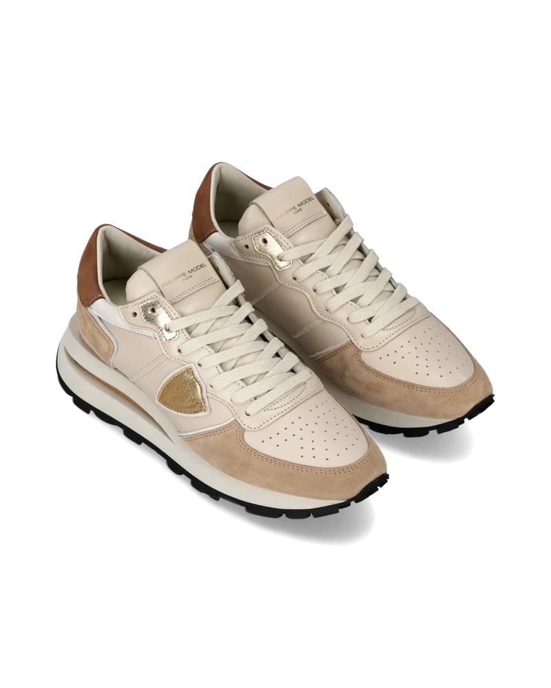 Sneakers Tropez Haute Women, Beige Sand Brown