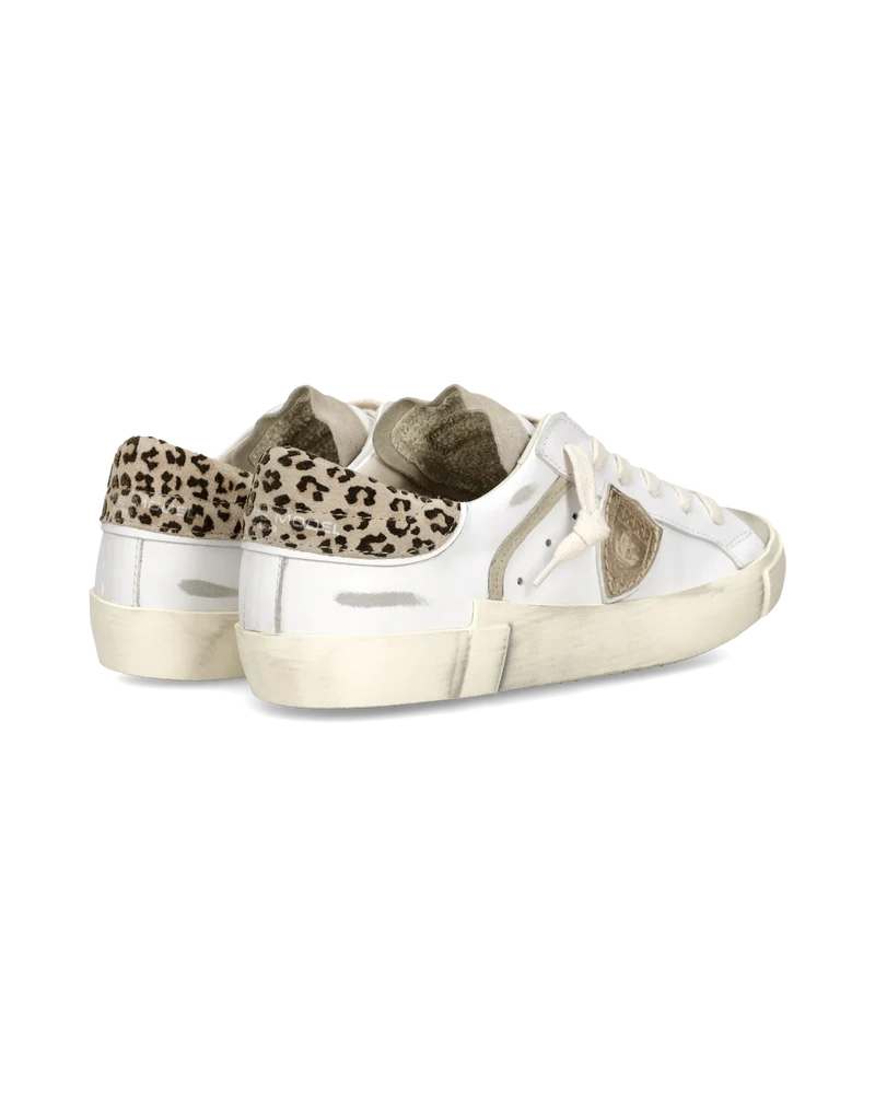 Sneakers Prsx Women, White Mud Animal-Print