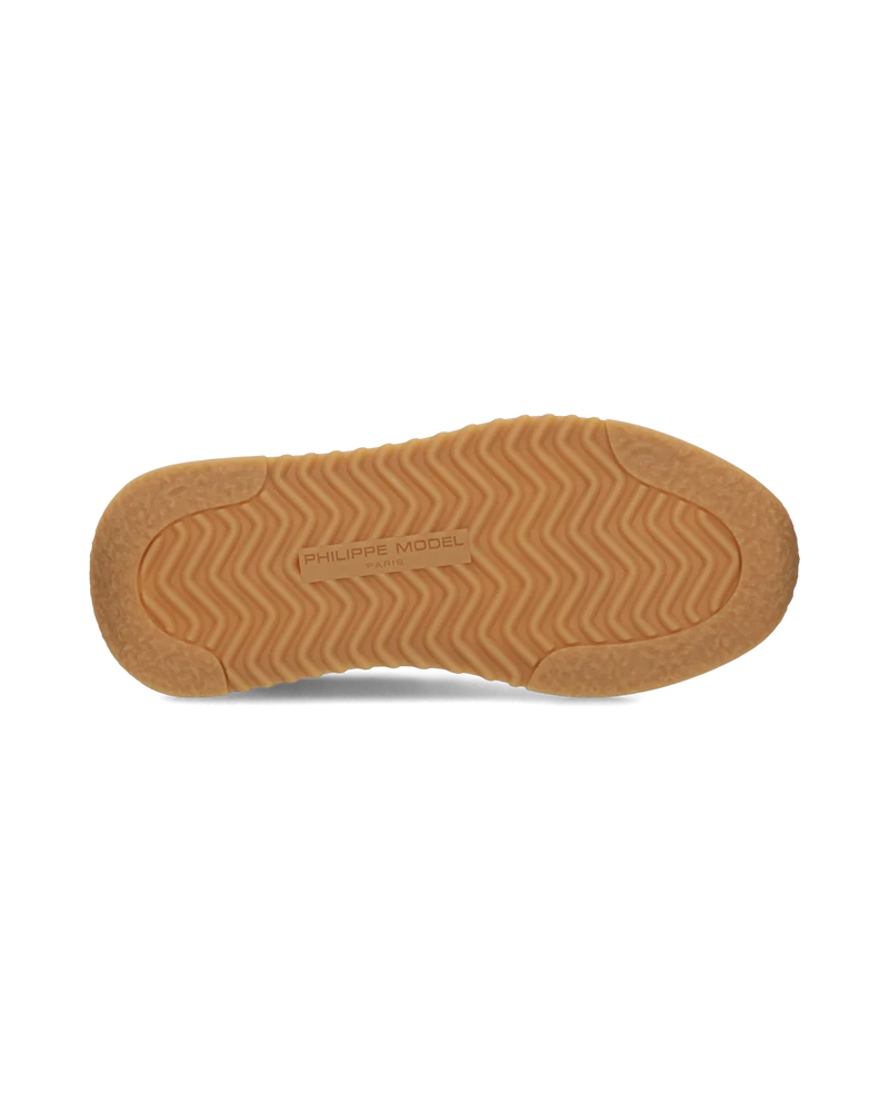 Sneakers Tropez 2.1 Women with glitter heel tab, Sand Black