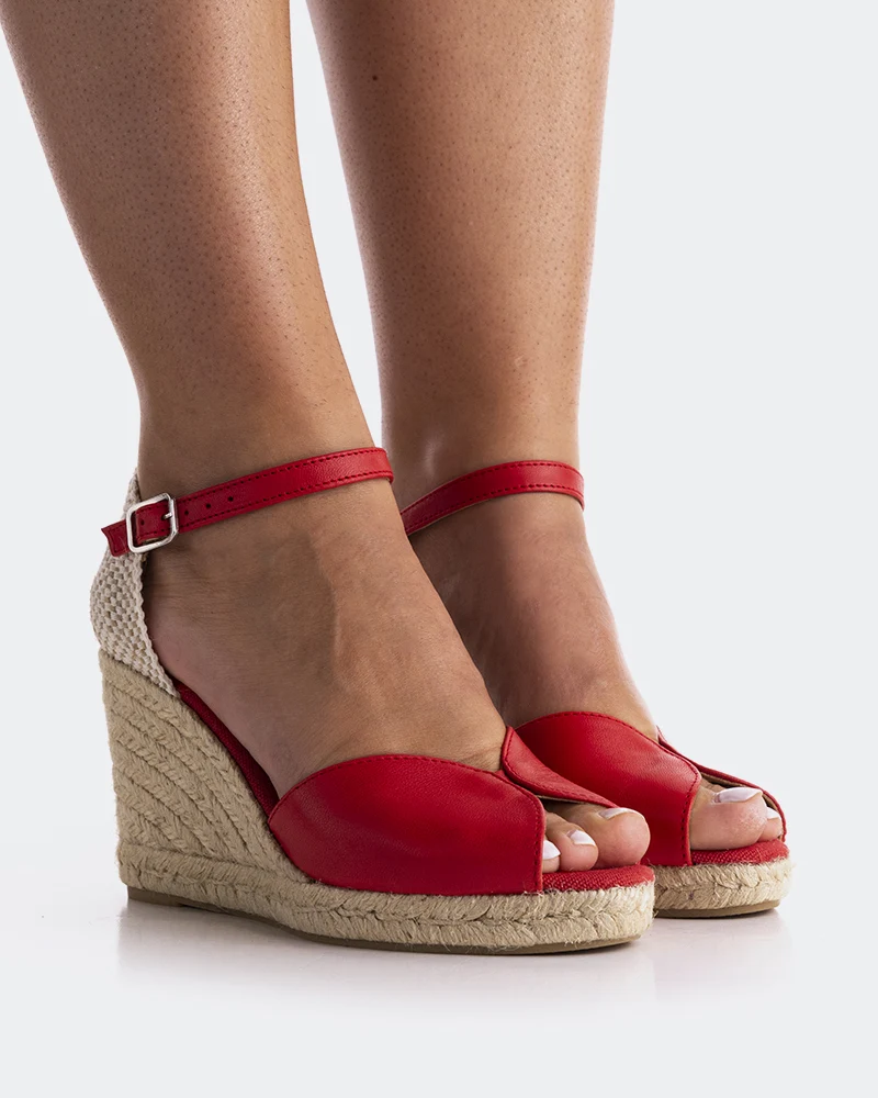 Marzia Red Leather