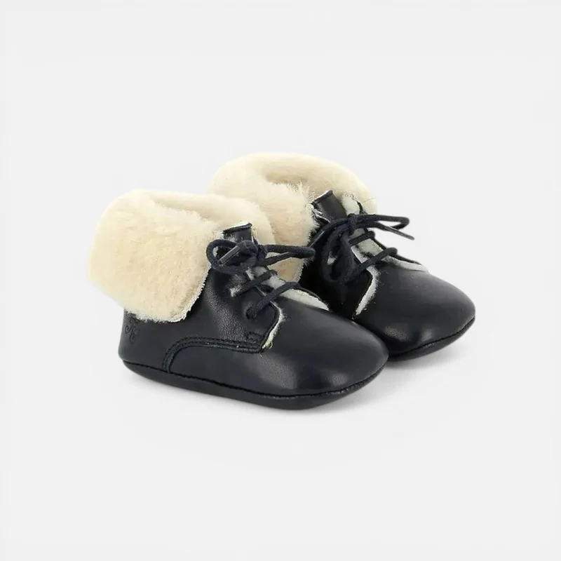 TC 15 FIRST FUR - CUIR LISSE - MARINE