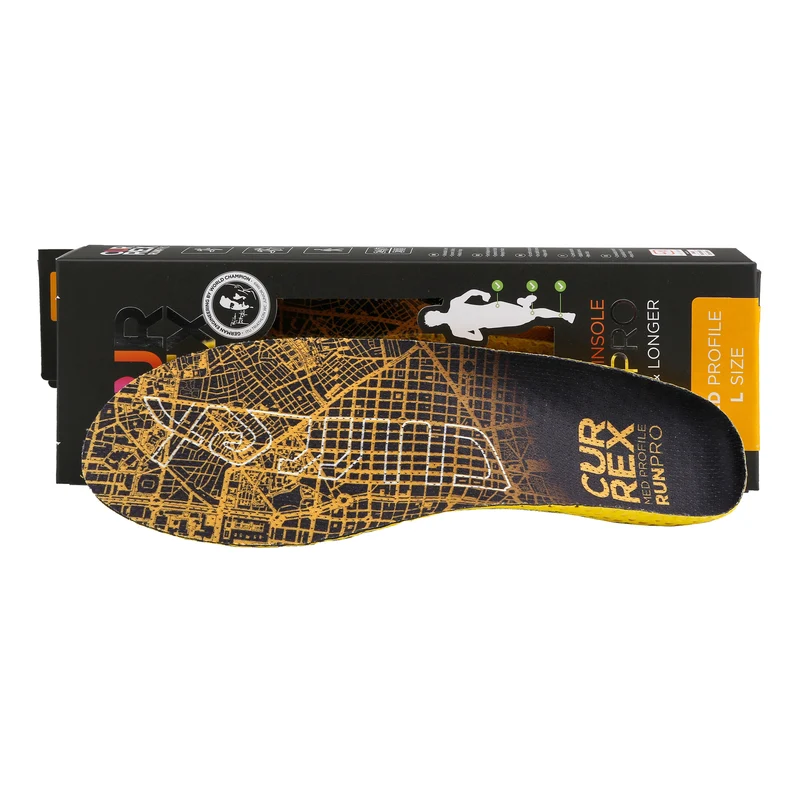 RunPro Med Semelle Intérieure-Jaune,Noir