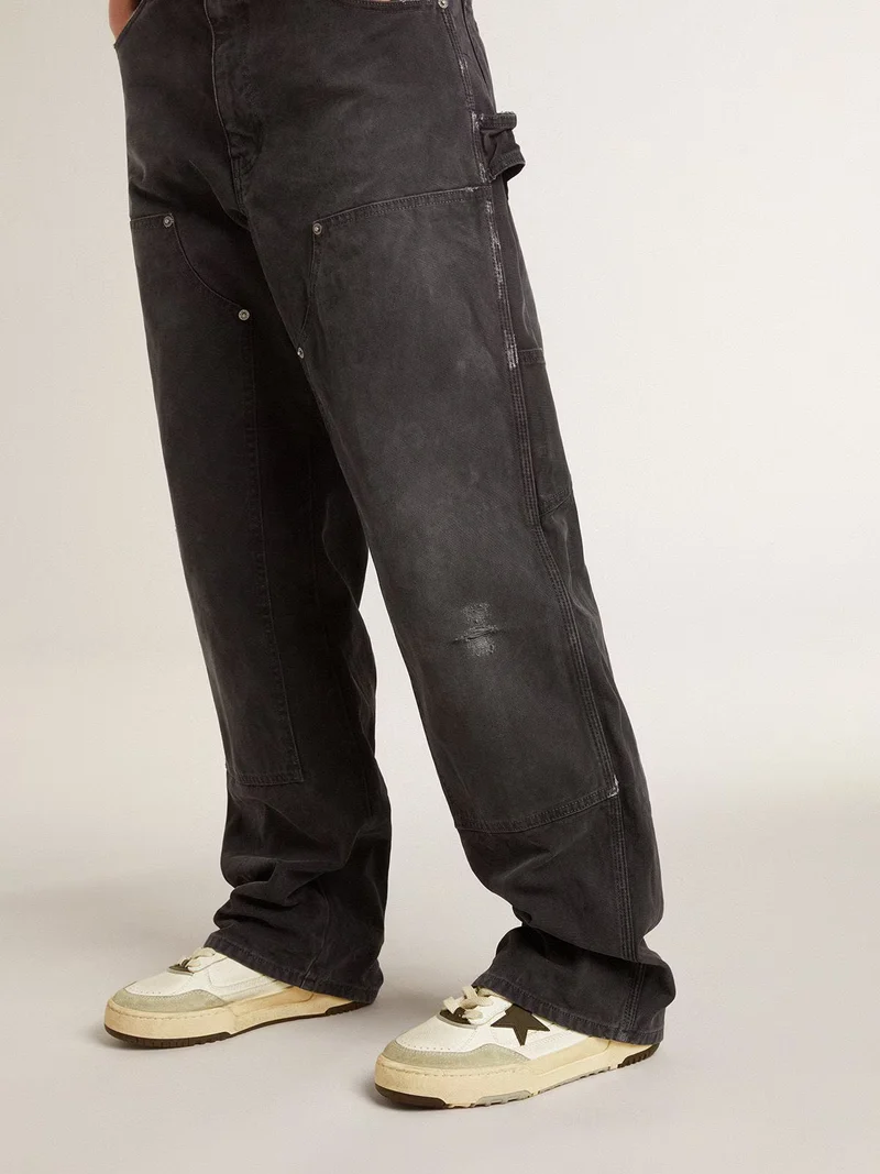 Golden Goose Ball Star – Black Star Contrast