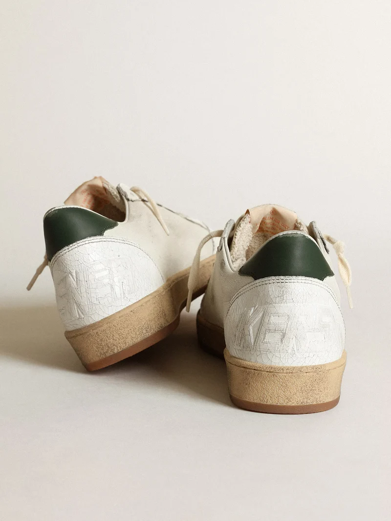 Golden Goose Ball Star – Olive Heel Tab & Suede Star