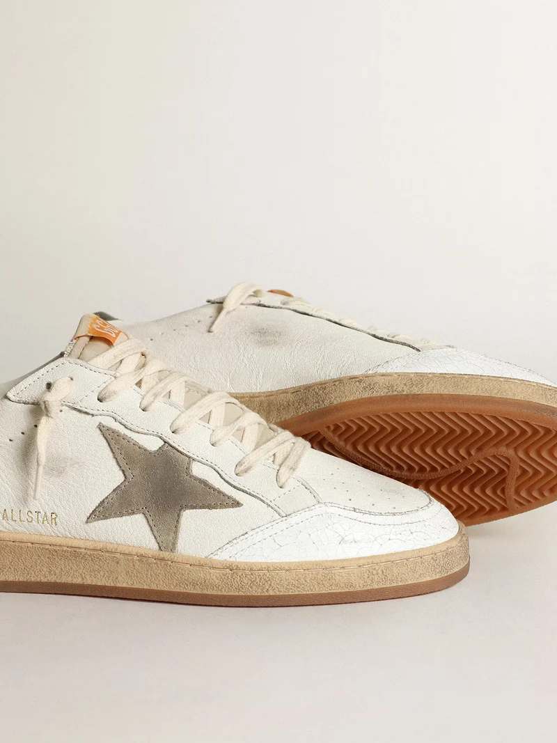 Golden Goose Ball Star – Olive Heel Tab & Suede Star