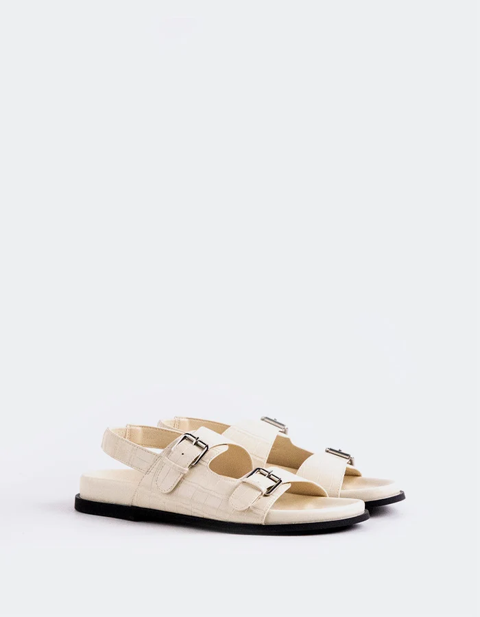 Biarritz White Croco