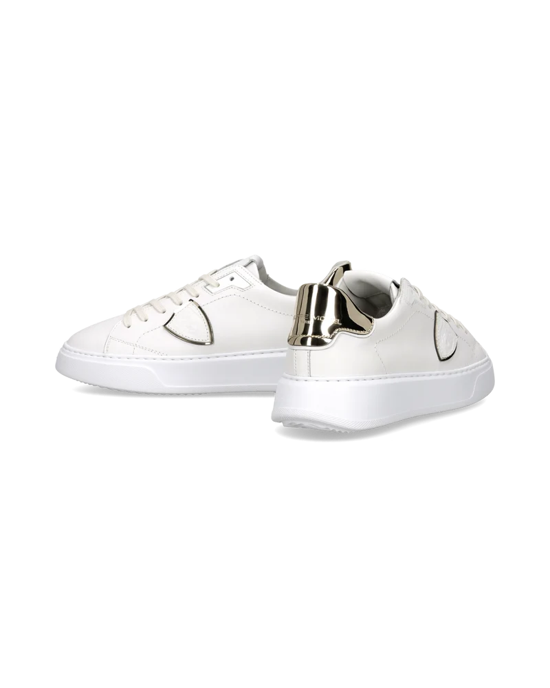 Sneakers Temple Women, White Gold