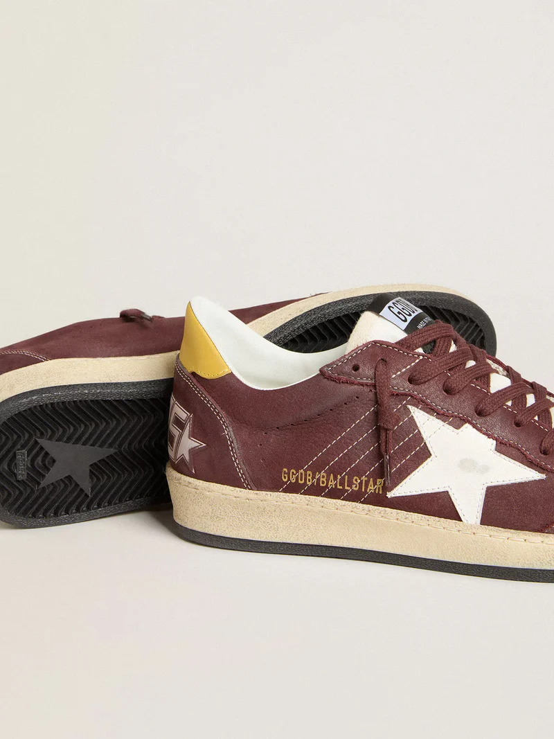 Golden Goose Ball Star Sneaker – Bordeaux Leather