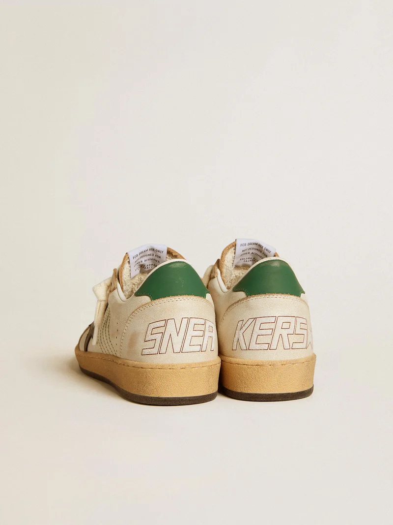 Golden Goose Ball Star Sneaker – Cream & Black