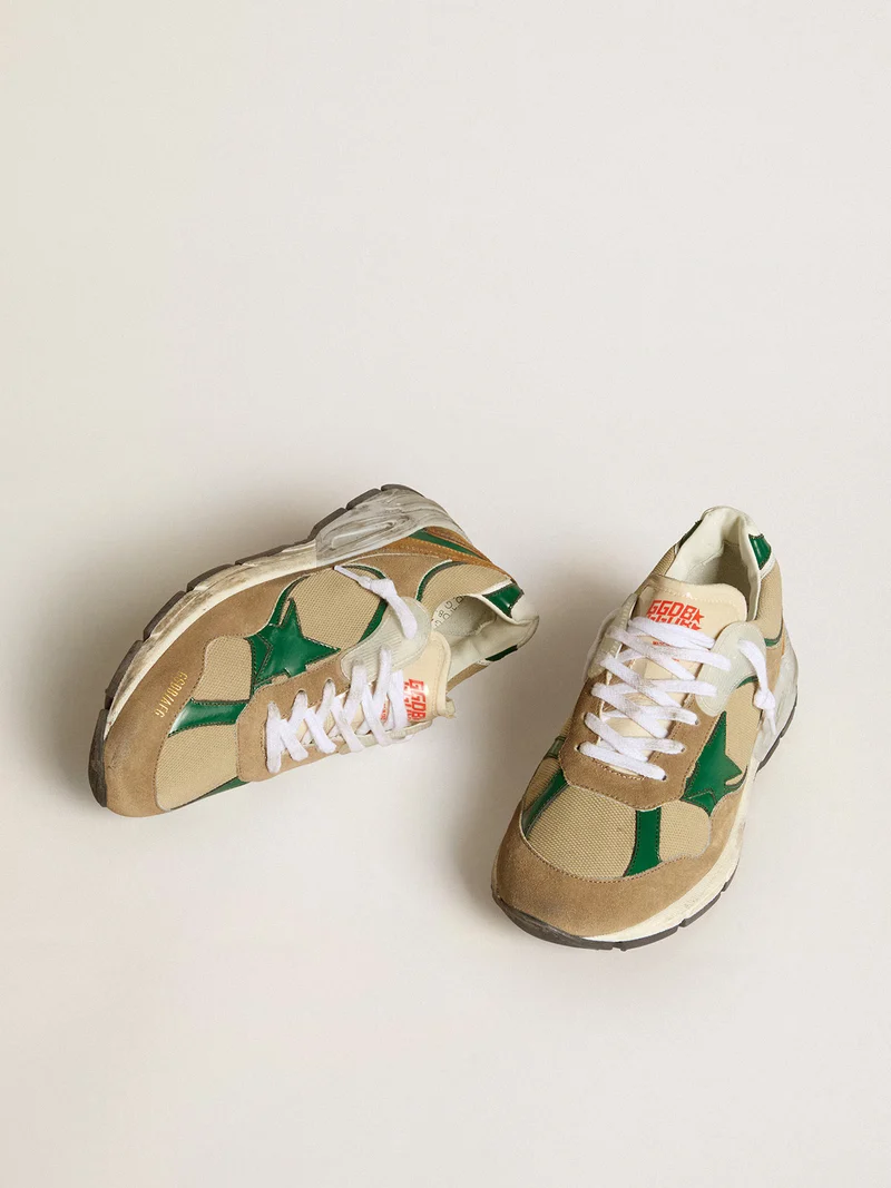 Golden Goose Dad-Star Sneaker Beige/Green