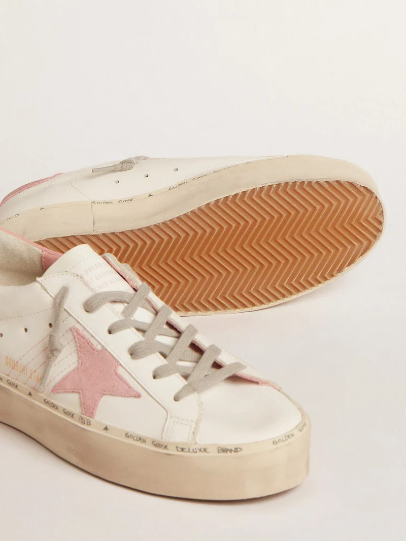 Golden Goose Hi Star Sneaker – Pink Suede Star