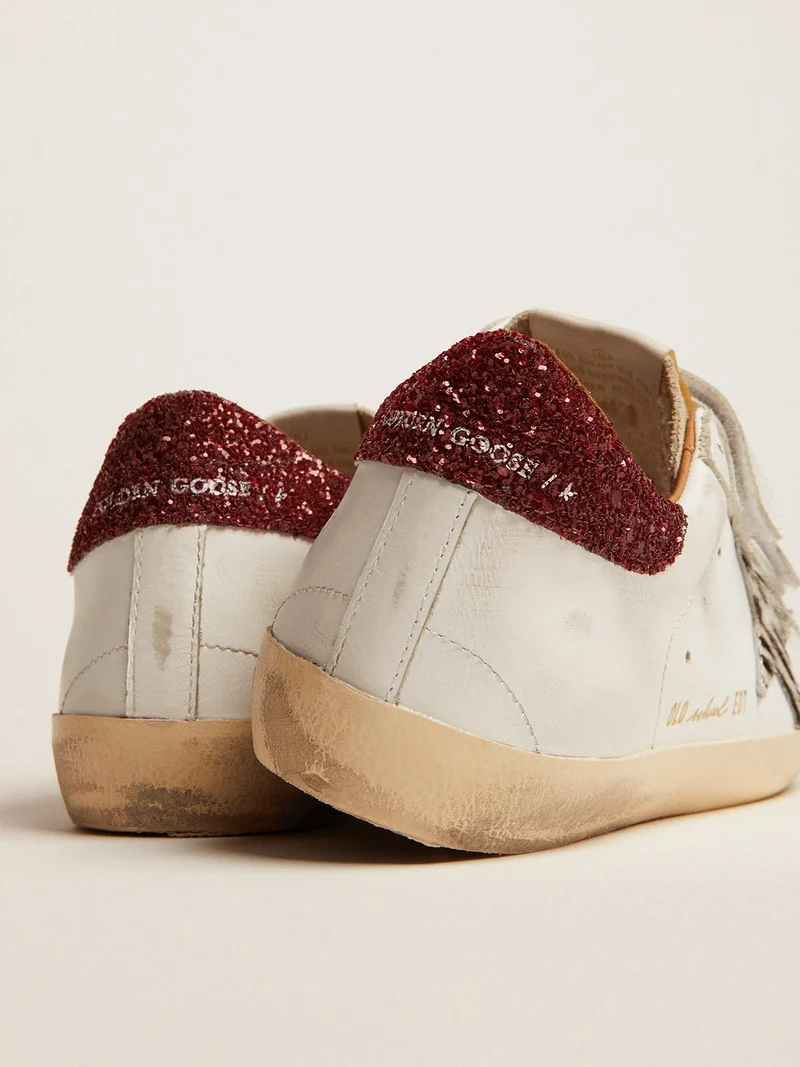 Golden Goose Old School Zebra Glitter Sneaker