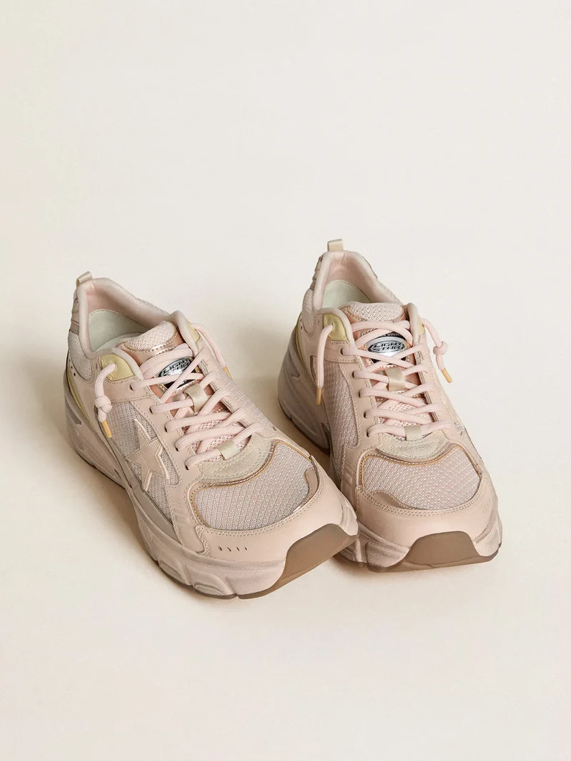 Golden Goose Running Sole – Blush Mesh