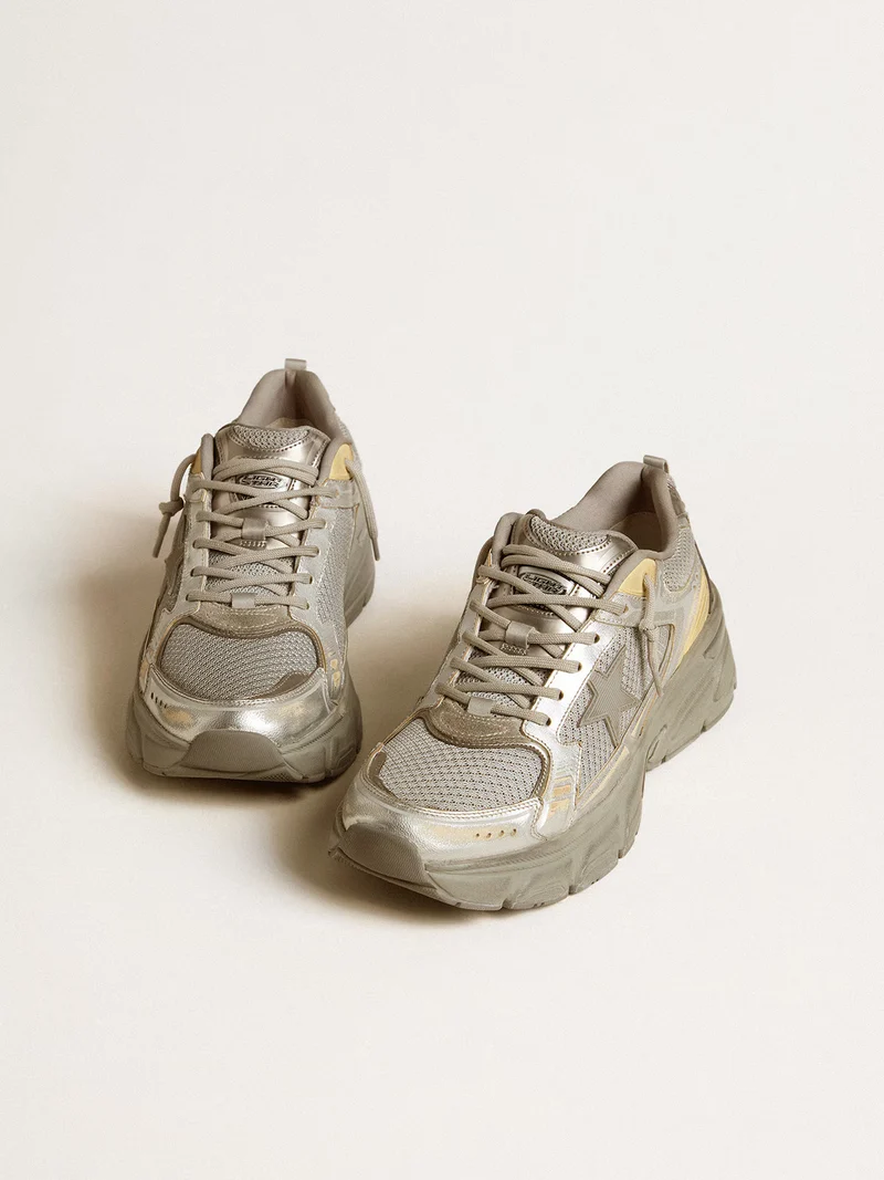 Golden Goose Running Sole – Metallic Gold