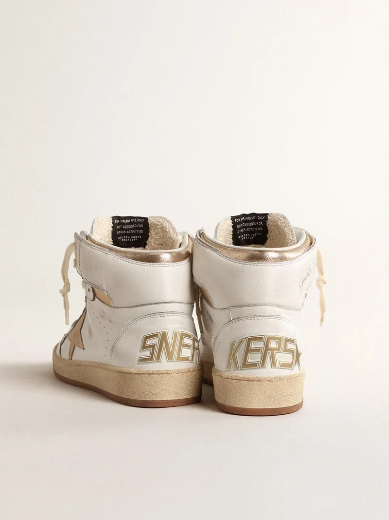 Golden Goose Sky-Star – White and Gold