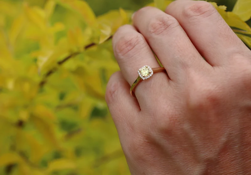 Chérie je t'aime (saphir jaune)