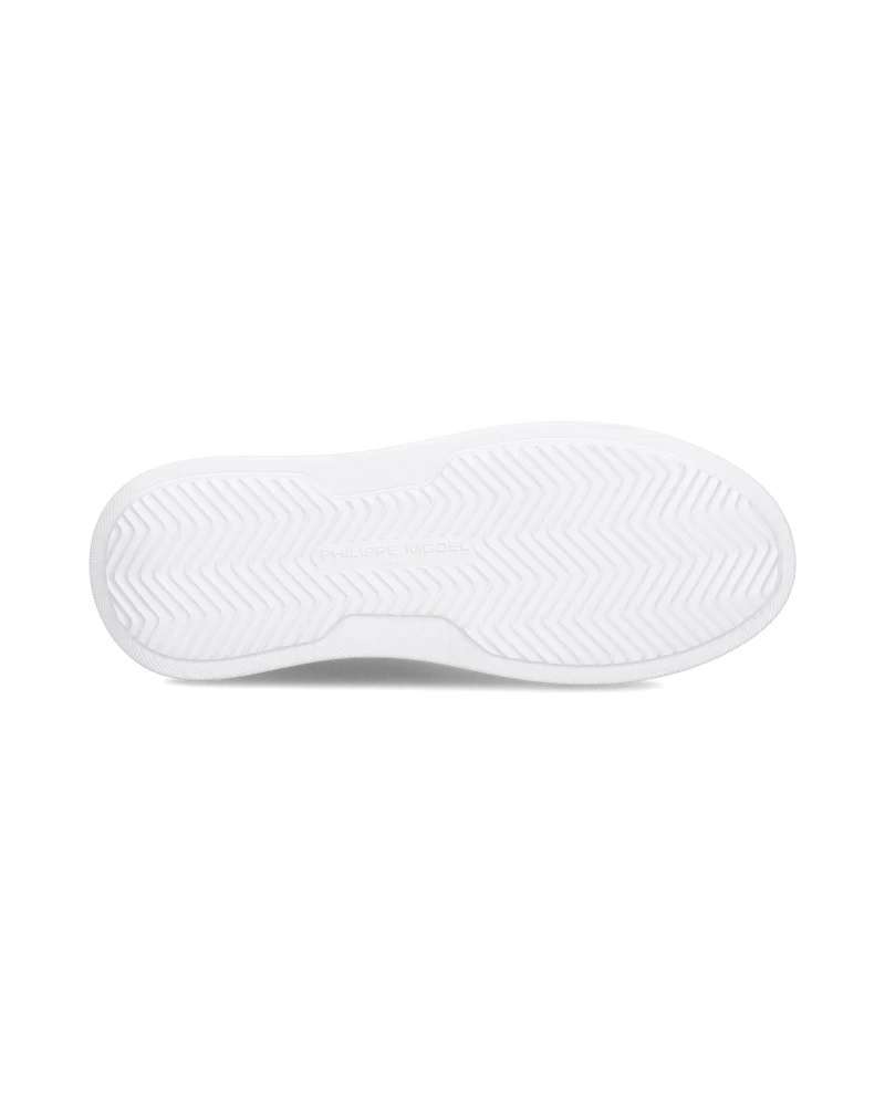 Sneakers Temple Tennis Women, White Animal print