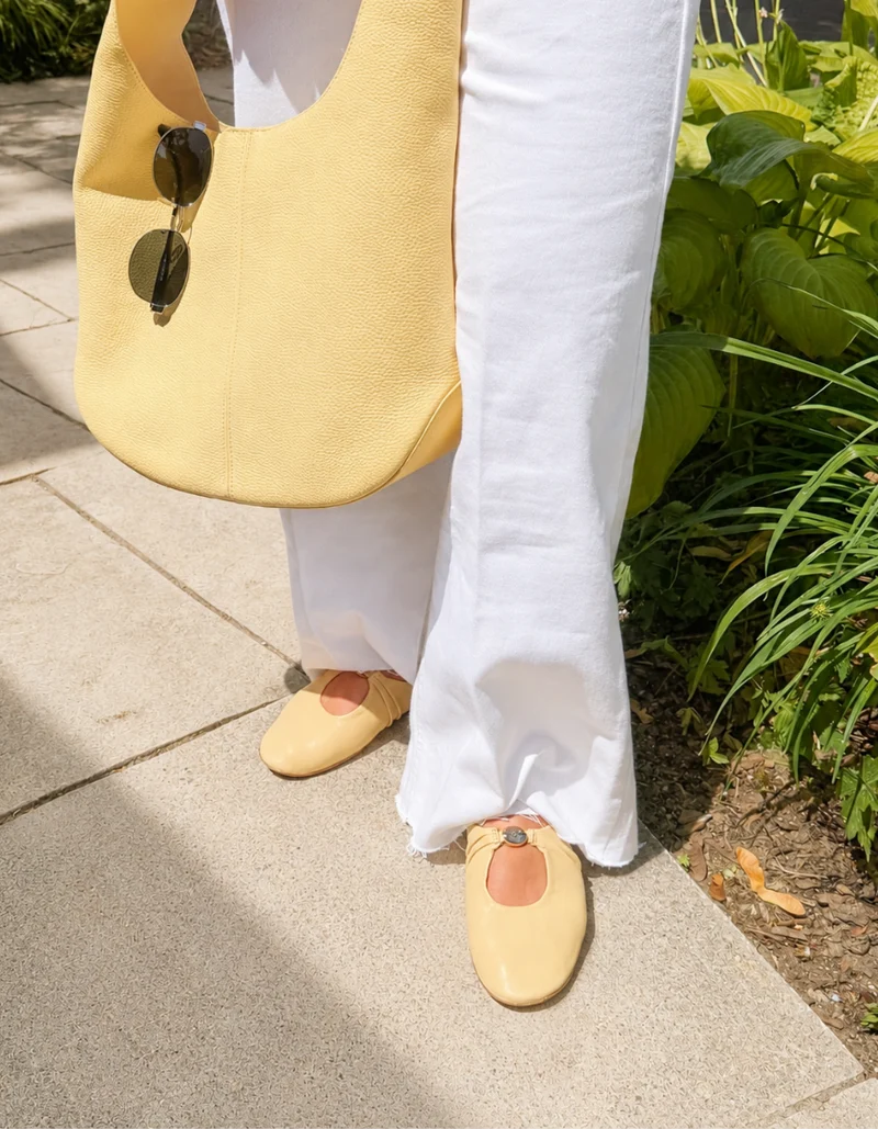 Lucette Yellow Leather