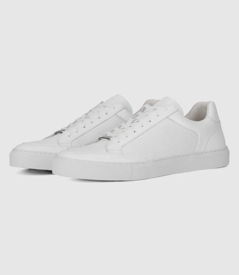 Sneakers en cuir blanches ERIC