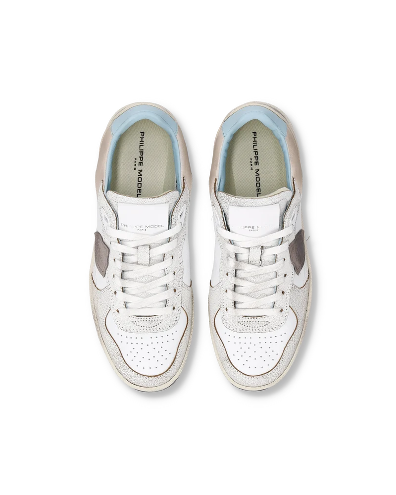 Sneakers Pgal Men, White Sky Blue