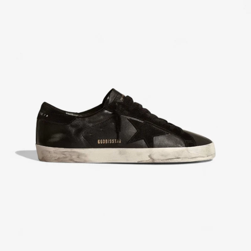 Golden Goose Super-Star Black Leather Sneaker