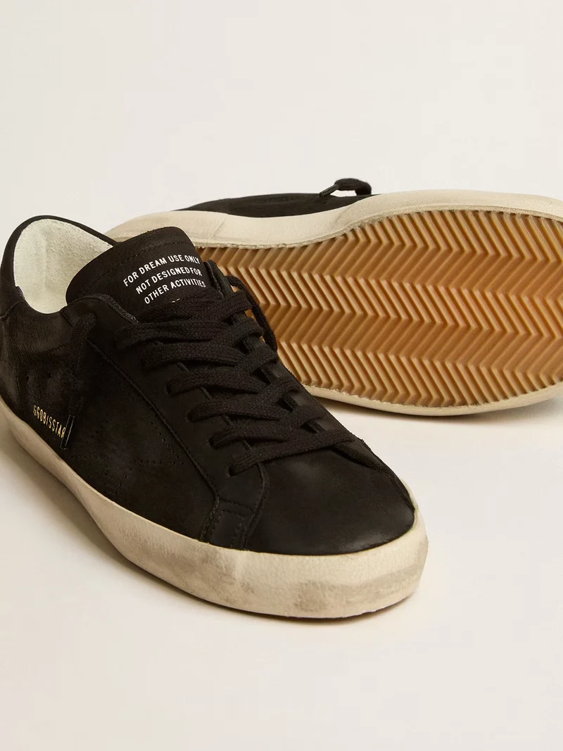Golden Goose Super-Star Black Leather Sneaker