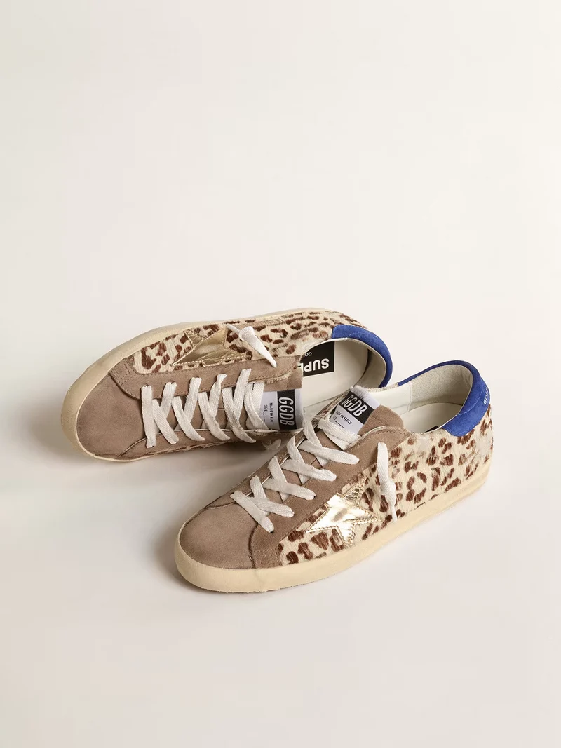 Golden Goose Super-Star Pony Hair Leopard Sneaker