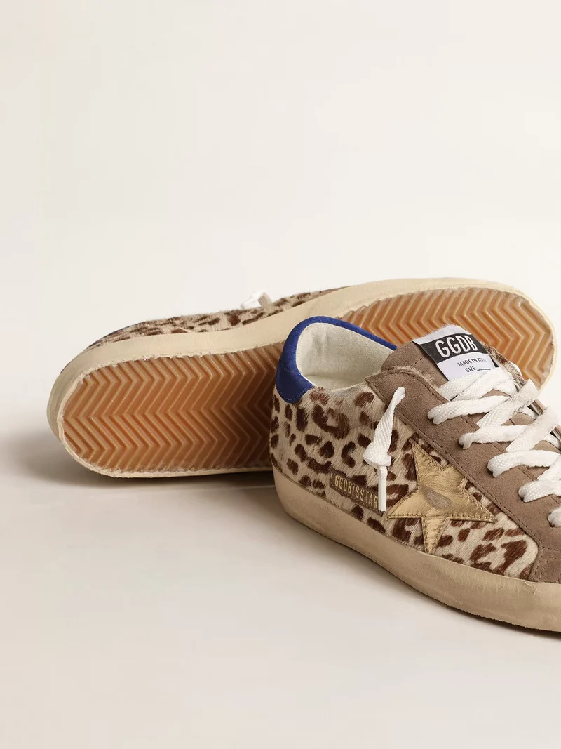 Golden Goose Super-Star Pony Hair Leopard Sneaker