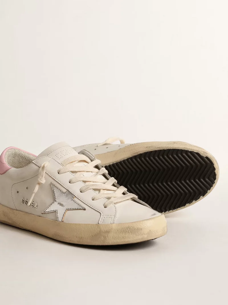 Golden Goose Super-Star White & Pink Sneaker