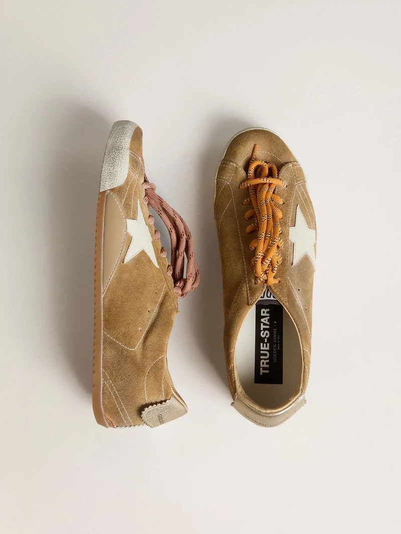 Golden Goose TrueStar Sneaker Tan Suede