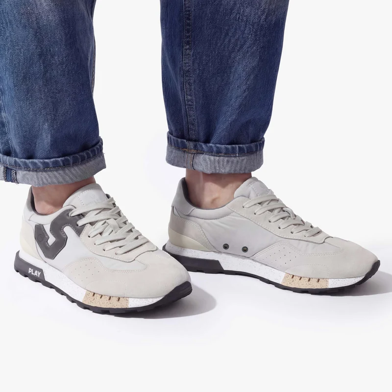 Sneakers Nances gris clair et gris foncé