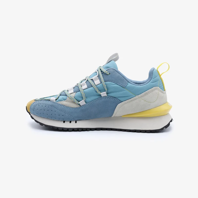 Sneakers Appolo bleu ciel jaune et gris