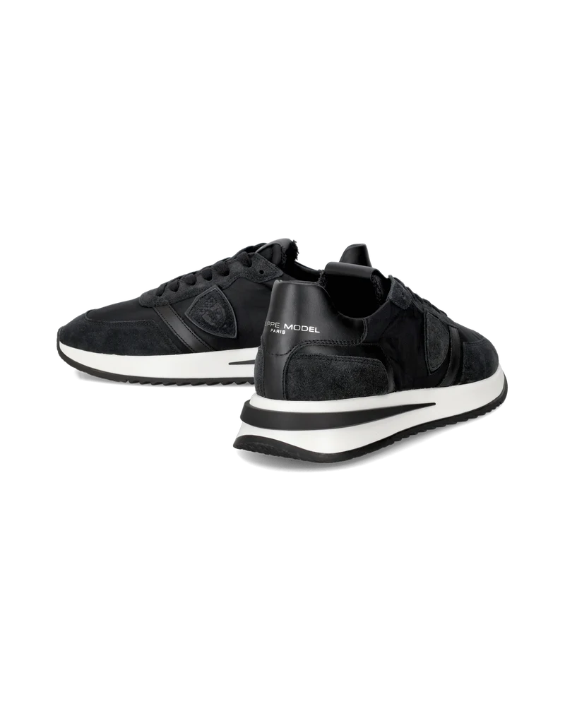 Men's Tropez 2.1 Low-Top Sneakers in Nylon And Leather, Black