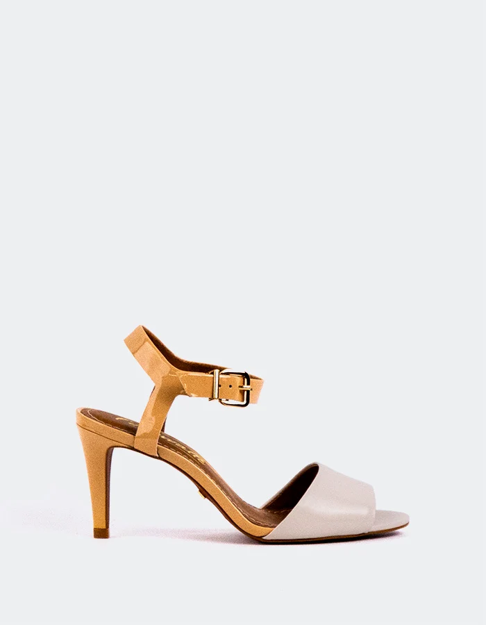Krista Cream/Nude Leather