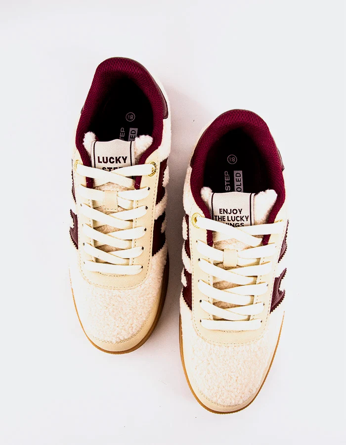 Shearly Beige/Bordo