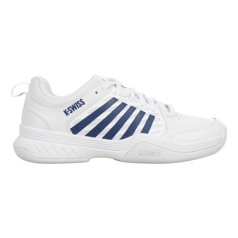 Court Express 2 Chaussure moquette Enfants - blanc, bleu foncé