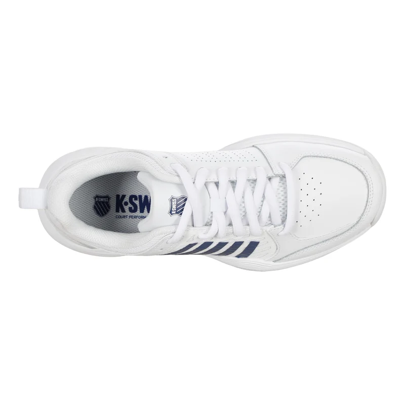 Court Express 2 Chaussure moquette Enfants - blanc, bleu foncé