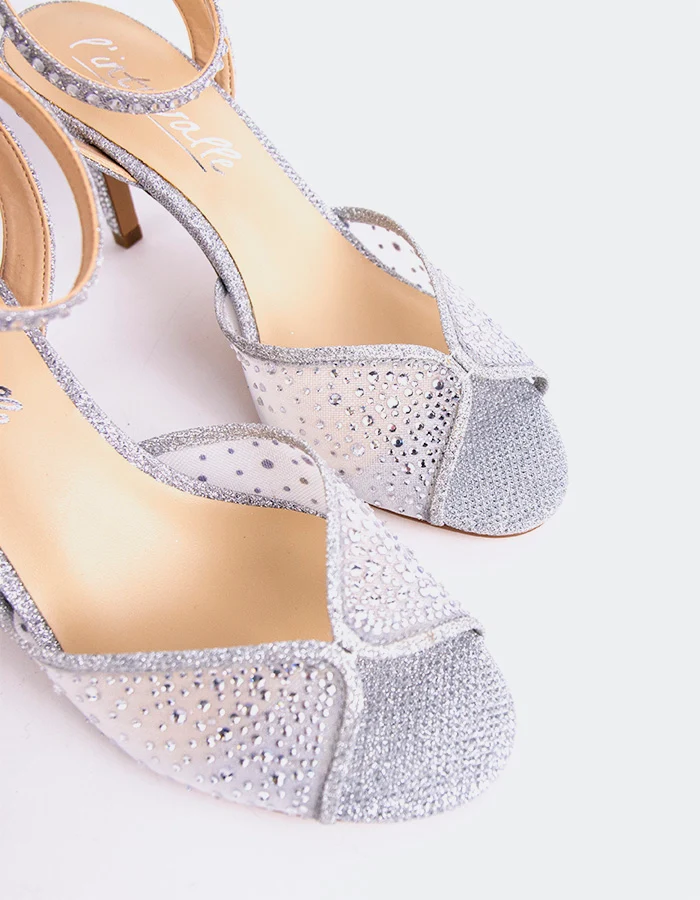 Glimzy Silver Mesh